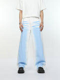 Itooh Drawstring Printed Dirty Dyed Distressed Jeans