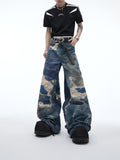 Itooh Vintage Digital Print Jeans