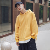 mens fall outfits Sweater Men's Autumn New Korean Style Loose Pullover Hooded Fake Two-Piece Student Sports Casual Jacket