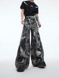 Itooh Vintage Distressed Spray-dyed Baggy Jeans