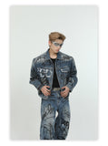 Itooh Heavy Design Graffiti Denim Suit