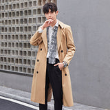 ITOOH Winter Outfits mens winter fashion Plus Size Spring and Autumn Trench Coat Men's Long Korean Style Casual Trendy Loose British Style Coat Men ITOOH Winter Outfits