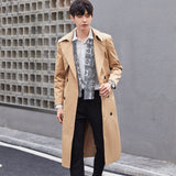 ITOOH Winter Outfits mens winter fashion Plus Size Spring and Autumn Trench Coat Men's Long Korean Style Casual Trendy Loose British Style Coat Men ITOOH Winter Outfits