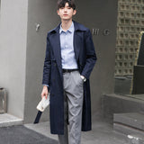 ITOOH Winter Outfits mens winter fashion Plus Size Spring and Autumn Trench Coat Men's Long Korean Style Casual Trendy Loose British Style Coat Men ITOOH Winter Outfits