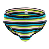 ITOOH Fashion Men Rainbow Striped Briefs U Convex Pouch Panties Man Colorful Underwear Male  Underpants Low Rise Knickers