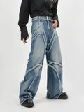 Itooh Deconstructed Heavy-duty Washed Distressed Jeans