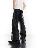 Itooh Large Pocket Studded Leather Pants