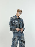 Itooh Heavy Design Graffiti Denim Suit