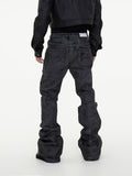 Itooh Hand-brushed Wax-coated Slim-fit Stacked Jeans