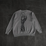 ITOOH 2024 Fall Fashion  Hip Hop Sweaters Grunge Y2K Vintage Knitted Punk Gothic Streetwear Jumpers top Men Women Harajuku Fashion Pullover punk new