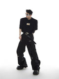 Itooh Double Adjustable Button Trousers