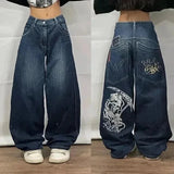 ITOOH 2024 American New Diversified Washed Retro Gradient Baggy Jeans Men And Women Y2K Fashion Casual Gothic High Waist Wide Trousers