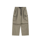 ITOOH Loose Belted Sports Cargo Pants