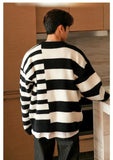 Itooh Asymmetrical Striped Sweater