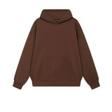 ITOOH Basic Solid Color Hooded Sweatshirt