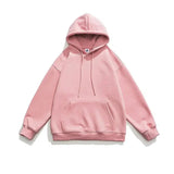 Itooh Basic Solid Color Hooded Sweatshirt