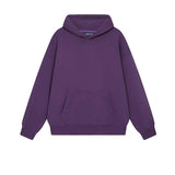 ITOOH Basic Solid Color Hooded Sweatshirt