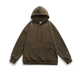 Itooh Basic Solid Color Hooded Sweatshirt