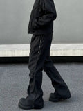 ITOOH Black Slim Fit Cargo Pants