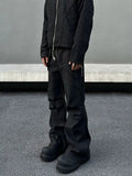 ITOOH Black Slim Fit Cargo Pants