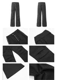 ITOOH Black Slim Fit Cargo Pants