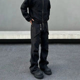 ITOOH Black Slim Fit Cargo Pants