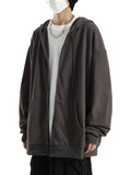 ITOOH Casual Hooded Zip-Up Jacket