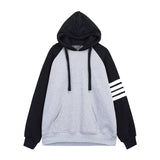 ITOOH Color Block Hooded Sweatshirt