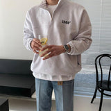 ITOOH Embroidery Pullover Sweatshirt