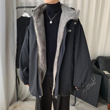 ITOOH Faux Fur Lined Hooded Jacket