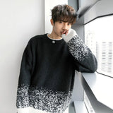 Itooh Gradient Color Starry Sky Sweater