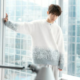 Itooh Gradient Color Starry Sky Sweater