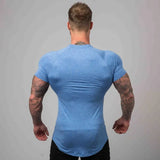 Itooh New Compression T-shirt Superelastic Skinny Shirt Men Gyms Fitness Workout Quick dry Tee Tops Male Summer Jogger Sporty Clothing