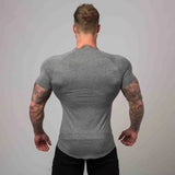 Itooh New Compression T-shirt Superelastic Skinny Shirt Men Gyms Fitness Workout Quick dry Tee Tops Male Summer Jogger Sporty Clothing