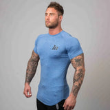 Itooh New Compression T-shirt Superelastic Skinny Shirt Men Gyms Fitness Workout Quick dry Tee Tops Male Summer Jogger Sporty Clothing