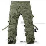 Itooh New Men Cargo Pants army green grey black big pockets decoration Casual easy wash male autumn pants Free shipping P1309