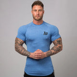 Itooh New Compression T-shirt Superelastic Skinny Shirt Men Gyms Fitness Workout Quick dry Tee Tops Male Summer Jogger Sporty Clothing