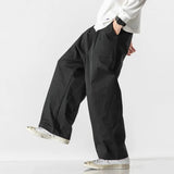 Itooh  Mens Cargo Pants Loose Solid Color Man Jogging Sweatpants Mens Casual Wide Leg Trousers Male Streetwear Cotton Harem Pants