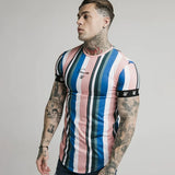 Itooh Summer SikSilk Male T Shirt Silk Silk Tshirt O-Neck Short Funny Mens Shirts T Shirts Sik Silk Men Tops Tees