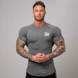 Itooh New Compression T-shirt Superelastic Skinny Shirt Men Gyms Fitness Workout Quick dry Tee Tops Male Summer Jogger Sporty Clothing