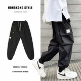 Itooh  Spring Functional Overalls Men's High Street Fashion Brand Ins Versatile Loose Legged Pants Men's Trend Casual Pants 2024