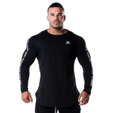 Itooh Men Bodybuilding Long sleeve t shirt Man Casual Fashion Print Slim T-Shirt Male Gyms Fitness Workout Tees Tops Jogger Clothing