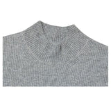 Itooh Half-Turtleneck Pleated Stretch Sweater