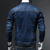 Itooh Men's Fashion Skinny Denim Jacket Classic Design Scratch Washed Blue Slim fit Short Casual Spring Autumn Coat Male Brand Clothes