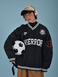 Itooh Letter Embroidered Baseball Uni Sweatshirt