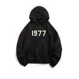 ITOOH Letter Printed Plus Velvet Hooded Sweatshirt