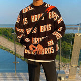 Itooh Loose Letter Sweater