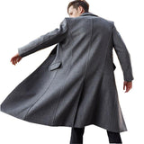 ITOOH Winter Outfits mens winter fashion British Men's Long Trench Coat Woolen Coat Men's Woolen Coat ITOOH Winter Outfits