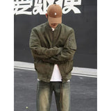 men’s fashion American Pilot Jacket Men's Spring and Autumn Retro Loose Fashion Baseball Uniform Casual Workwear Jacket