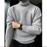 fall fits men Shanli Dadi Half Turtleneck Slightly Wide Sweater Autumn and Winter New Maillard Men's Korean-Style Casual Pullover Versatile